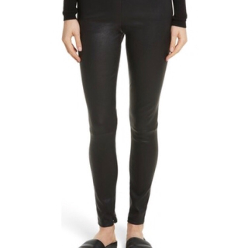 Vince leather leggings. Black. Size S